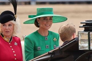 Kate Middleton y la reina Camilla impactaron con un elegante look en Trooping the Colour