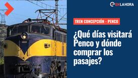 Tren Concepción - Penco: ¿Qué día recorrerá la comuna, cuánto cuestan los pasajes y dónde comprarlos?