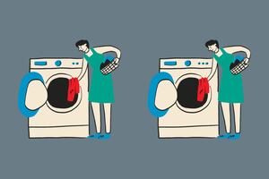 Test Visual: ¡Abre bien tus ojos y encuentra las 3 diferencias entre las mujeres lavando su ropa!