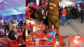 VIDEO | Hombre se enfrentó con Carabineros durante Fiestas Patrias en Curicó