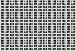 Test visual: ¿Puedes encontrar el número 808 en esta ilusión óptica?
