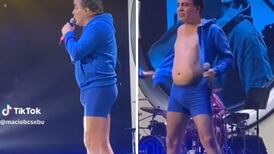 VIDEO| Cristian Castro se quita la ropa en concierto de Miranda! y se viraliza