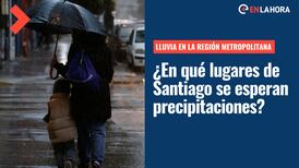 ¿Lloverá este domingo en Santiago? | Revisa cuál es el pronóstico para la Región Metropolitana