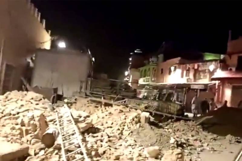 Imágenes del terremoto en Marruecos.