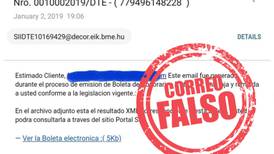 SII advirtió de correo falso en circulación: Estafa pide regularizar un pago pendiente