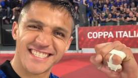 VIDEO| El emotivo festejo de Alexis Sánchez con los hinchas del Inter tras ganar la Copa Italia