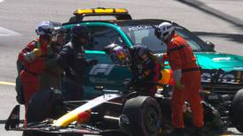 Checo Pérez sufrió duro accidente en la clasificación y partirá último en el GP de Mónaco