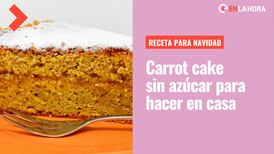 Receta de carrot cake sin azúcar: Aprende a preparar este pastel de zanahoria light para Navidad