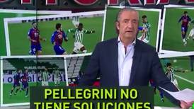 [VIDEO] “Pellegrini no tiene soluciones”: Conductor de "El Chiringuito" destruyó al Real Betis