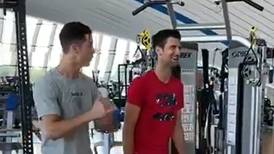 Cristiano Ronaldo y Novak Djokovic comparten divertida sesión de entrenamientos