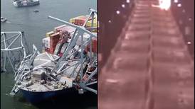 Baltimore: Video de cámara de tráfico revela el momento previo al derrumbe del puente