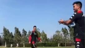 VIDEO| Gonzalo Espinoza lo aplaudió: Benjamín Galdames se lució con un gol de tiro libre en práctica de Unión Española
