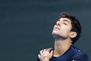 Cristian Garin saboreaba el triunfo pero tuvo que retirarse del ATP de Córdoba