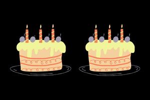 Test Visual: ¿Eres capaz de ver las 4 diferencias entre las tortas?
