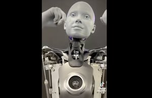 Lo que hizo esta robot humanoide al hablar con un humano te dejará sin palabras