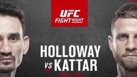 UFC Fight Night: Hora y dónde ver por TV el combate entre Max Holloway y Calvin Kattar