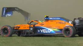 Lando Norris de McLaren protagonizó accidente en las prácticas libres del GP de Toscana