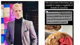 Martín Liberman funa a una heladería en redes sociales y la respuesta lo deja congelado