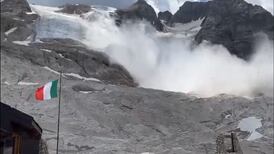 VIDEO | Al menos ocho muertos se han registrado luego del desprendimiento de un glaciar en los Alpes italianos