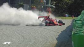 Formula Uno: El impactante accidente de Charles Leclerc que obligó a suspender el GP de Italia
