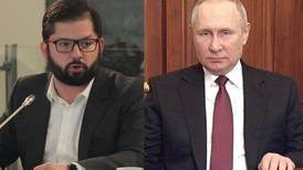 Presidente Gabriel Boric opinó sobre Vladimir Putin: "Es un autócrata que está realizando una guerra de agresión inadmisible"