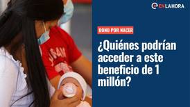 Bono por Nacer: ¿Quiénes podrían acceder a este beneficio que entrega desde 1 millón por hijo?