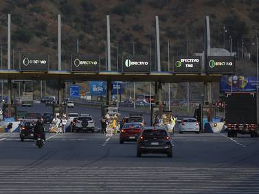 Fin de semana largo en Chile: Conoce qué rutas tendrán peaje a luca y en qué horario