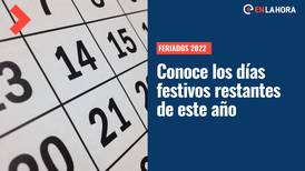 Feriados 2022: Estos son los días festivos que quedan en Chile para este año