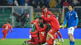 Portugal avanza e Italia queda eliminada ante Macedonia del Norte en el repechaje europeo