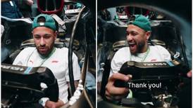 VIDEO | La increíble reacción de Neymar Jr tras subirse al monoplaza de Lewis Hamilton en la F1