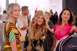 Las CASI Carrie Bradshaw de « Sex and the City »: Cynthia Nixon y Kristin Davis