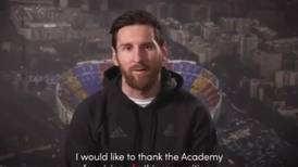 Messi gana el premio Laureus y compartió un mensaje de agradecimiento