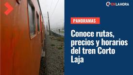 Tren Corto Laja: Revisa el valor de los pasajes y la ruta que recorre
