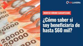 Ingreso Mínimo Garantizado: Revisa si eres beneficiaria del bono que otorga hasta $60.000