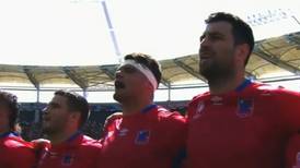 VIDEO | Pelos de punta: así cantaron Los Cóndores el himno de Chile en el Mundial de Rugby en Francia