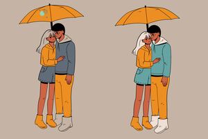 Test Visual: ¡Encuentra las diferencias entre las parejas con paragua!