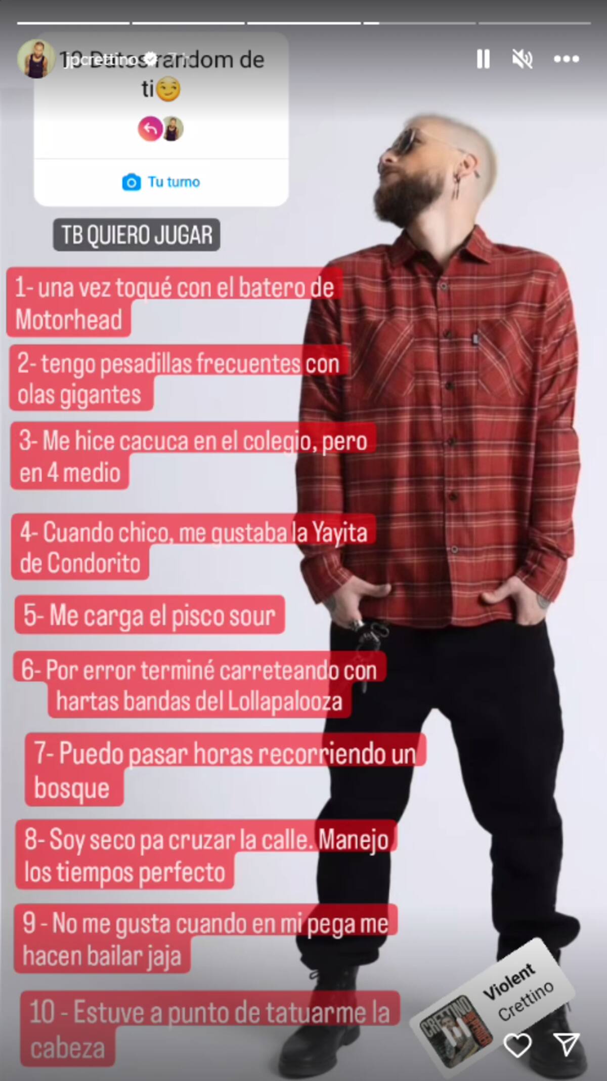 10 cosas que no sabías de Jean Philippe Cretton.