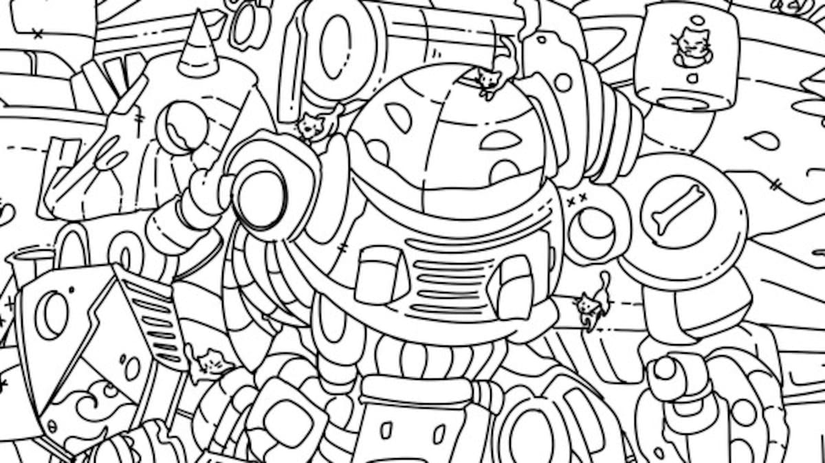 ¿Encontraste a los gatitos en el robot?
