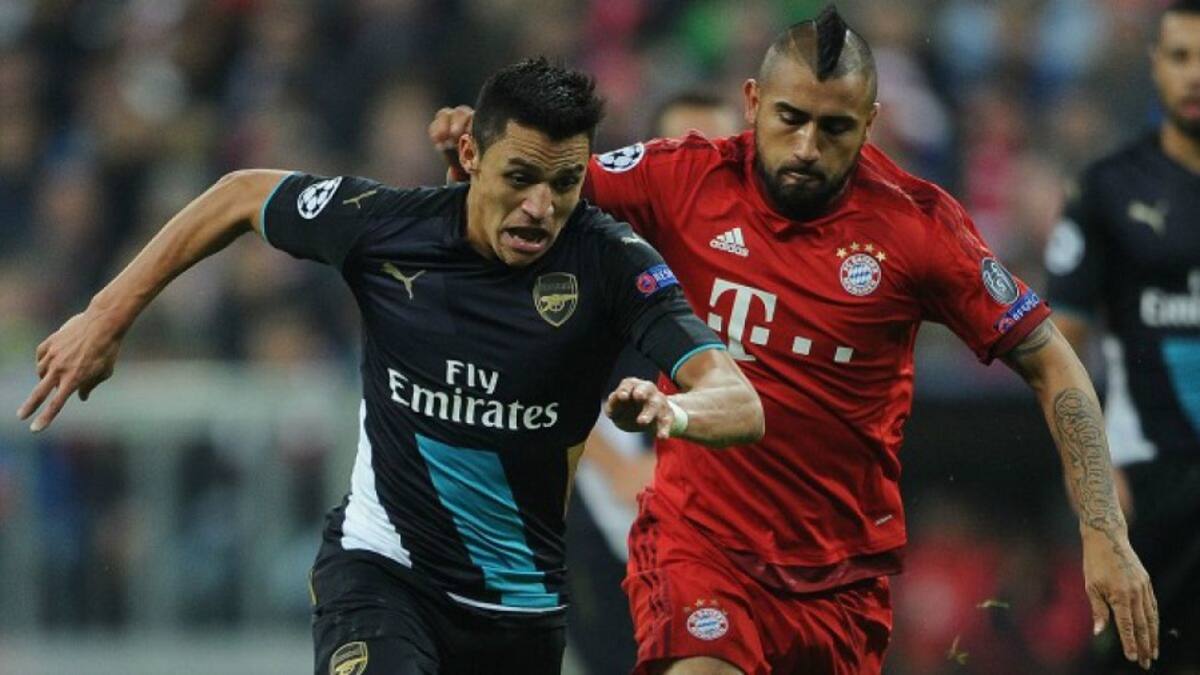Arturo Vidal se impone con claridad a Alexis Sánchez en sus duelos por Champions League