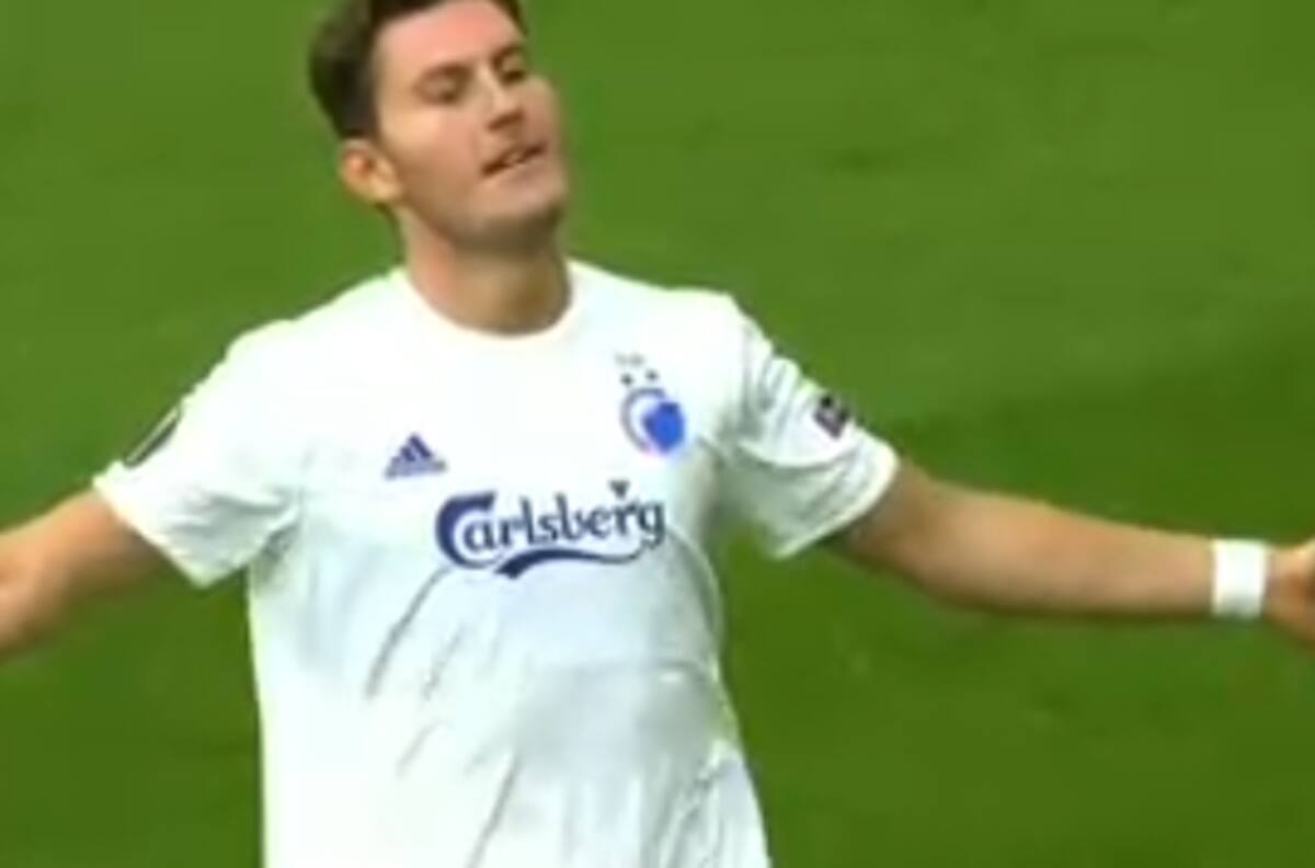 Jonas Wind del Copenhague anotó el primer gol en el regreso de la Europa League
