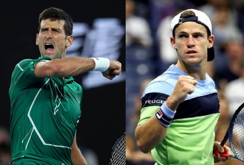 MELBOURNE, AUSTRALIA - JANUARY 30: Novak Djokovic of Serbia celebrates after winning set point during his Men's Singles Semifinal match against Roger Federer of Switzerland on day eleven of the 2020 Australian Open at Melbourne Park on January 30, 2020 in Melbourne, Australia. (Photo by Clive Brunskill/Getty Images)