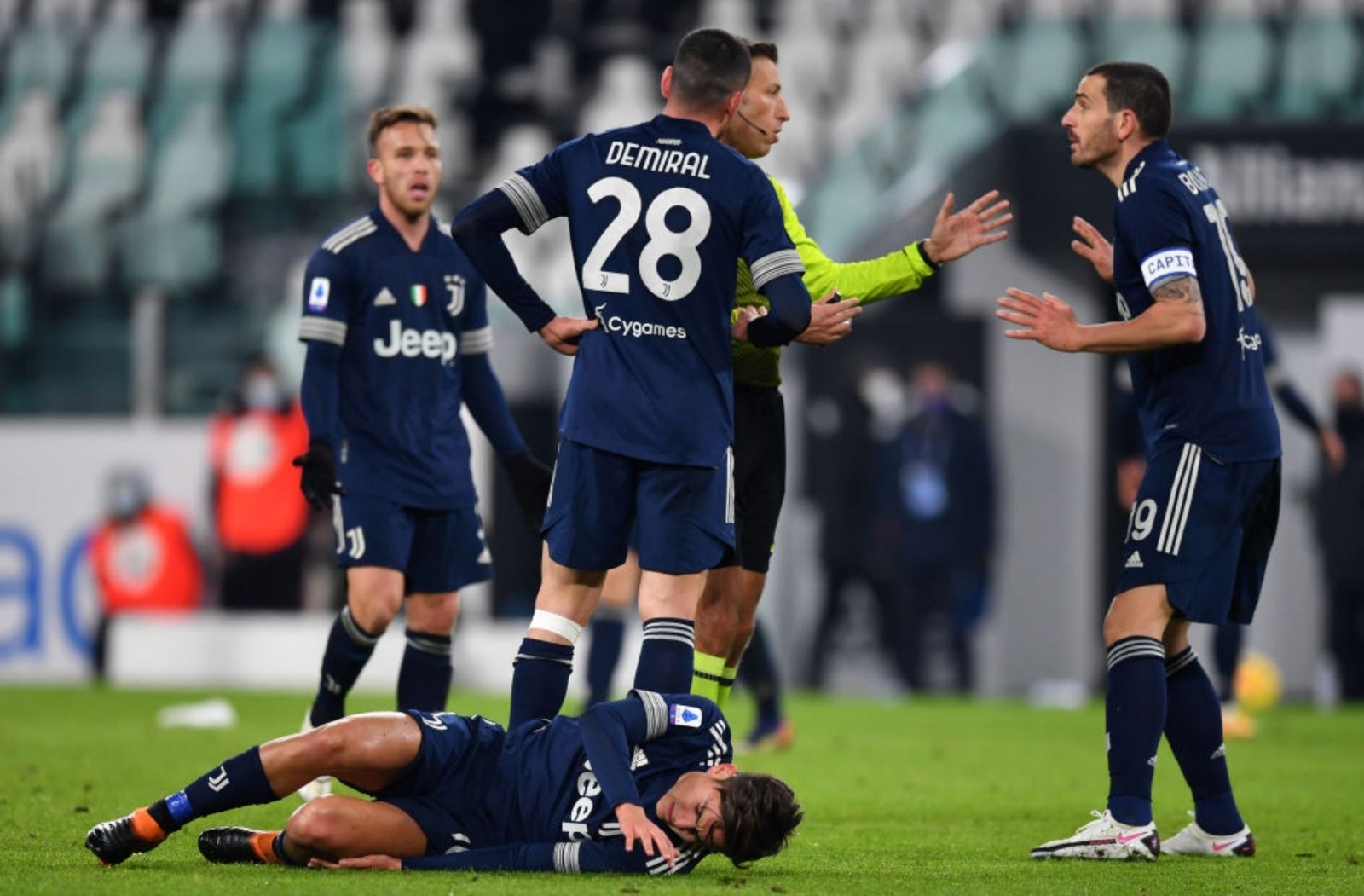 Juventus sufrió baja clave para clásico ante Inter Milán