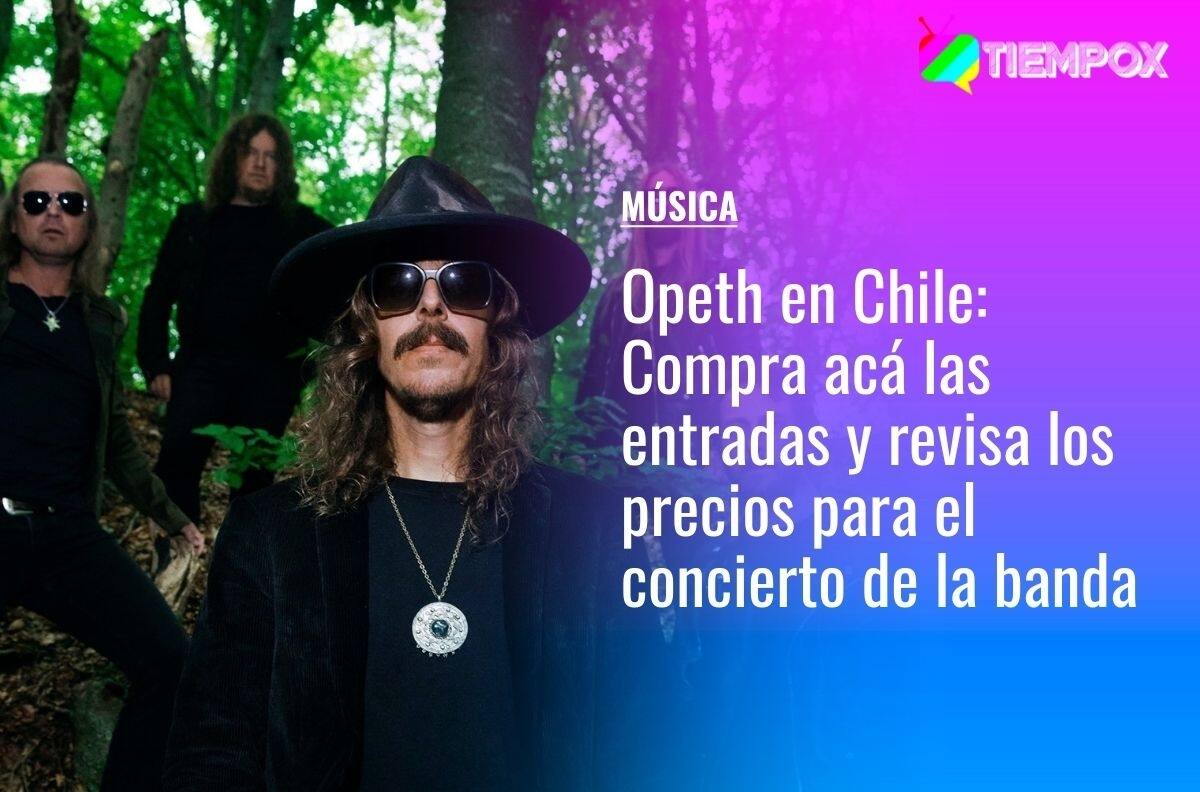 Opeth en Chile: Compra acá las entradas y revisa los precios para el concierto de la banda sueca