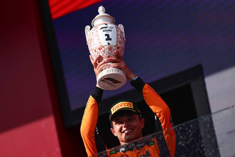 Lando Norris ganó el Gran Premio de Hungría. EFE
