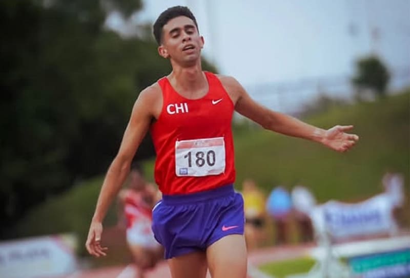 Ignacio Velásquez, oro en 10 mil metros del Sudamericano de Atletismo. Foto: Atletismo Sudamericano