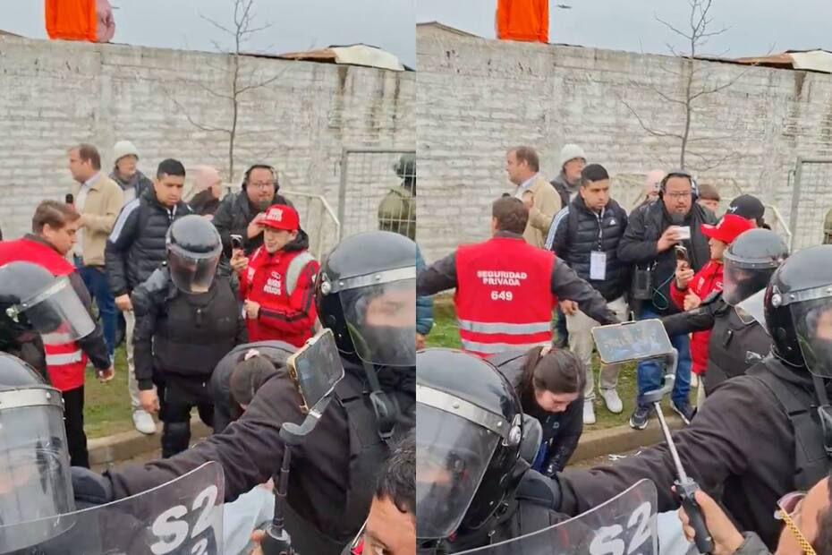 Guardia de Aníba Mosa conflicto con periodista