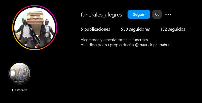 Los seguidores que comenzó teniendo la cuenta de Mauricio Palma.