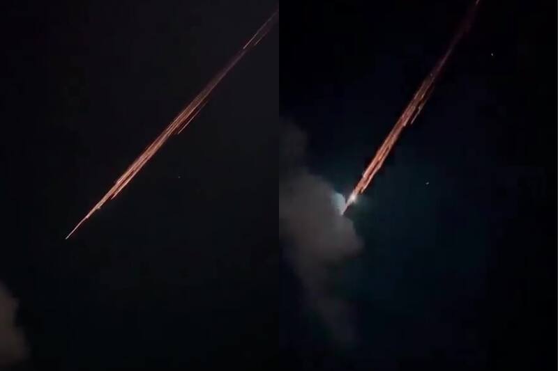 El registro fue tomado en Japón y en él se puede apreciar cómo los deshechos ingresan al planeta Tierra. Foto: captura de video.