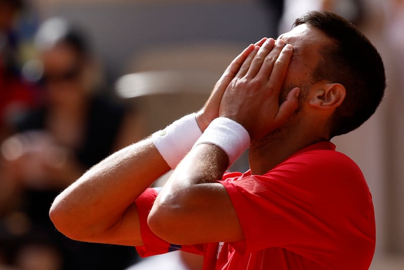 Novak Djokovic en París 2024. EFE