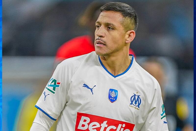 Alexis Sánchez irá como titular en el partido de este domingo por la fecha 27 de la Ligue 1. Foto: @OM_Officiel